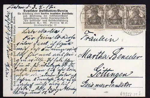 64952 AK Deutscher Luftflotten Verein 1917 Zeppelin