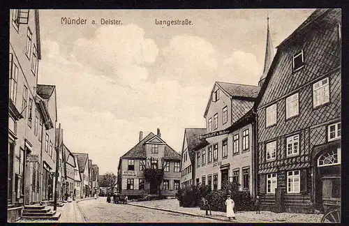 65165 AK Bad Münder am Deister Langestraße Apotheke Drogenhandlung gelaufen 1907