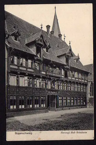 64281 AK Braunschweig Herzogl. Hof Bräuhaus 1911