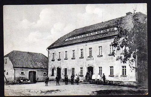 64190 AK Spitzcunnersdorf Gasthof Fleischerei Loose Amt Niederoderwitz um 1918