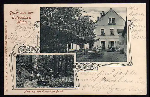 64552 AK Eutschützer Mühle 1903 Grund Restaurant