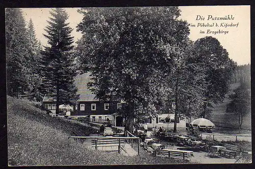 63911 AK Putzmühle Pöbeltal b. Kipsdorf 1927 Gaststätte
