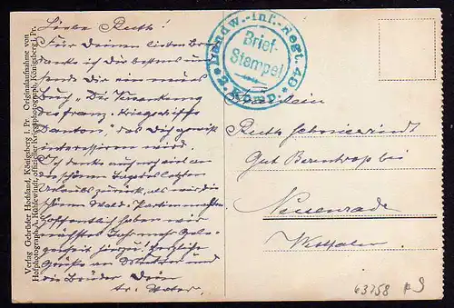 63758 AK Kandau Kurland Kurländische Schweiz 1918 gelaufen Feldpost