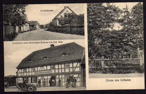 64112 AK Löhsten Gasthaus zum deutschen Kaiser 1924