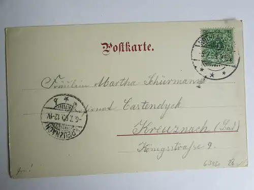 63430 AK Rothenfelde 1899 Pension A. Tiemann Rothenfelde