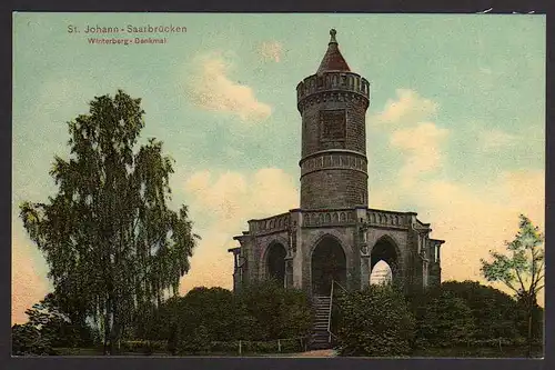 62756 AK St. Johann Saarbrücken Winterberg Denkmal 1906