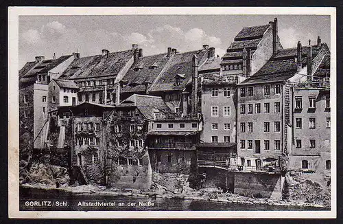 62035 AK Görlitz Altstadtviertel a.d. Neiße um 1935