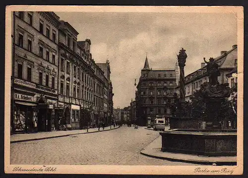 62004 AK Schweidnitz Schlesien 1929 Partie am Ring Spezial Wäschehaus