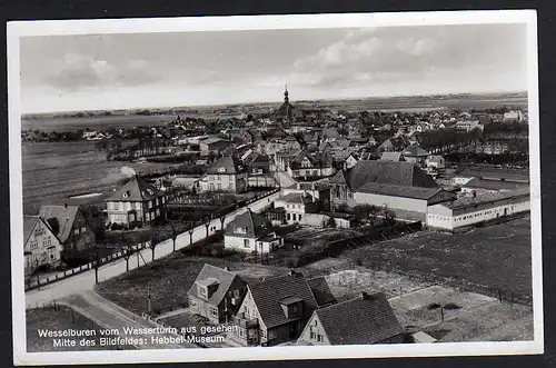 60734 AK Wesselburen v. Wasserturm aus gesehen Museum Hebbel Museum 1954