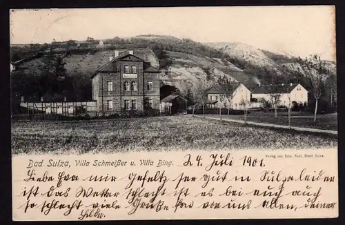 48373 AK Bad Sulza Villa Schmeißer u. Villa Bing 1901 Stadtsulza