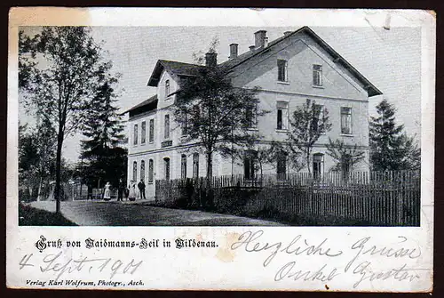 44009 AK Wildenau Selb 1901 Gasthaus Waidmanns Heil
