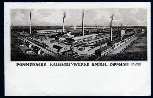 44410 AK Zarnglaff Pommersche Kalksteinwerke GMBH Kr. Cammon in Pommern 1929