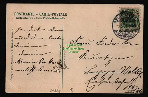 21335 AK Eisenberg Restaurant Froschmühle 1906, gelaufen 1906