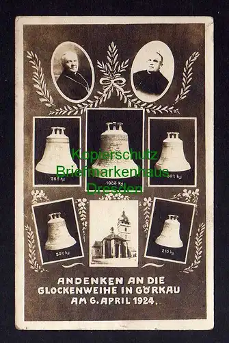 121345 AK Jirkov Görkau Andenken an die Glockenweihe 1924 Fotokarte