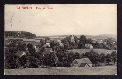 100783 AK Bad Meinberg Total mit Kirche 1909