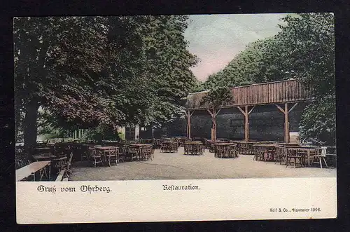 100786 AK Ohrberg Emmerthal 1906 Restauration Gasthaus