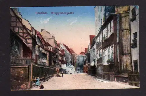 102788 AK Breslau Weißgerbergasse 1915
