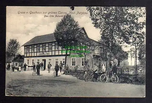 125921 AK Nieder Putzkau Gasthof zur grünen Tanne um 1910