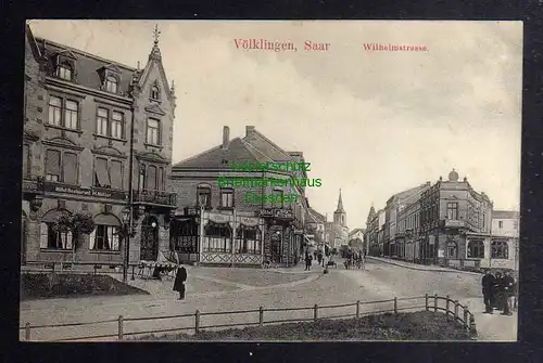 129492 AK Völklingen Saar Wilhelmstrasse Hotel Restaurant H. Müller 1910