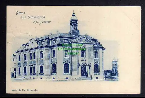 129328 AK Schwabach Postamt 1899