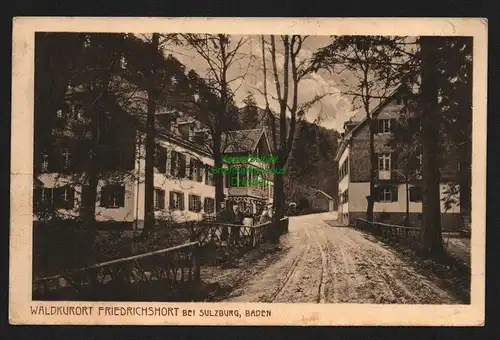 134388 AK Sulzburg Baden Waldluftkurort Friedrichshort 1915 Feldpost Lazarett