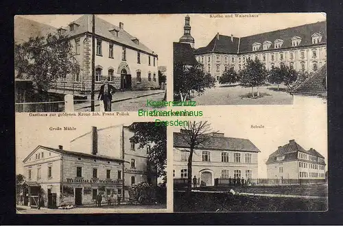 135677 AK Czarnowanz Czarnowasy Oppeln 1913 Gasthaus zur goldenen Krone Schule