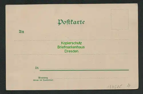 137525 AK Litho Leipzig Entwurf Völkerschlachtdenkmal 1900 Verlag Bruno Bürger &