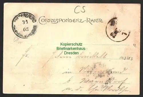 143883 AK Salesl Elbtal Villencolonie gegen Sebusein Sebuzin 1903