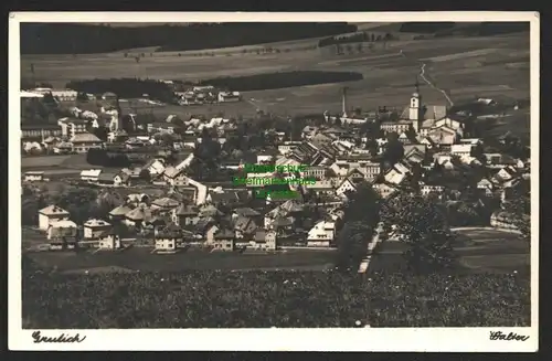 144126 AK Grulich Kraliky Panorama 1938 Notstempel nach Prag