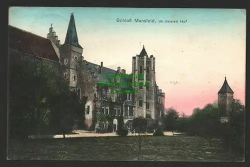 143815 AK Schloß Mansfeld Im inneren Hof 1908