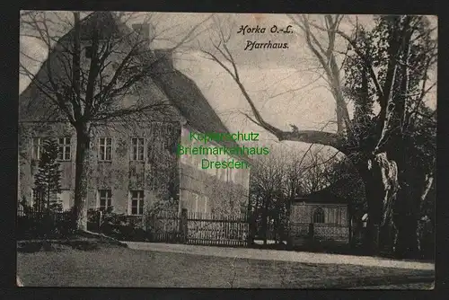 145240 AK Horka O.-L. Pfarrhaus 1917