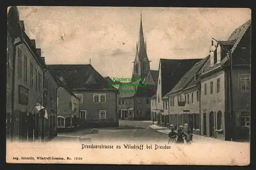 146822 AK Wilsdruff um 1910 Dresdnerstrasse