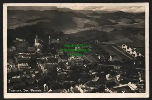146641 AK Friedland Bez. Breslau Luftbild Fotokarte 1942