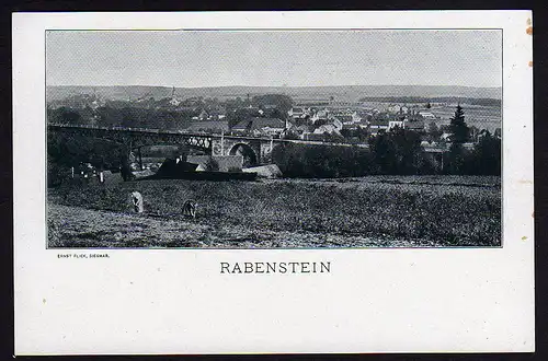 28940 AK Rabenstein Eisenbahn Brücke vor 1906