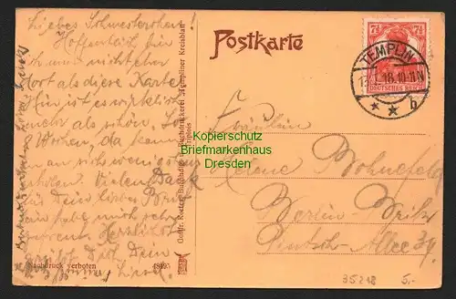 35218 AK Templin 1918 Post Genesungsheim