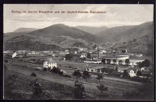 60307 AK Rothau Breuschtal dt. franz. Grenzkamm 1916 Feldpost Elsaß