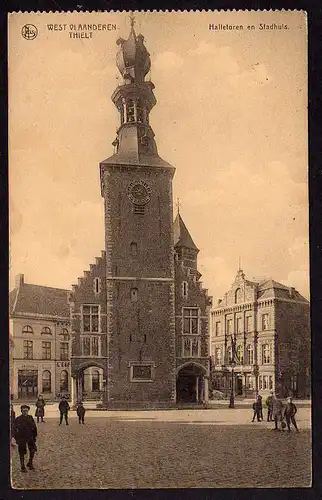 66774 AK West-Vlaanderen Tielt Halletoren Stadhuis 1917