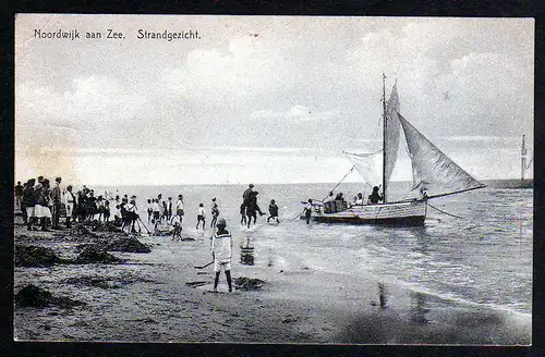 67323 AK Noordwijk aan Zee Strandgezicht Segelboot