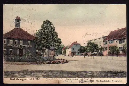 70531 AK Georgenthal Gasthof Hauptplatz 1908