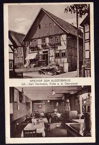 73292 AK Polle Oberweser 1939 Gasthof zum Klosterkrug