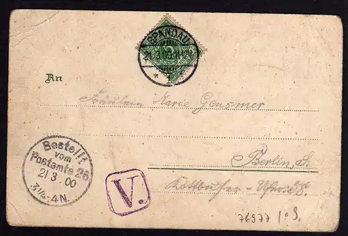 76977 AK Litho Berlin Spandau 1900