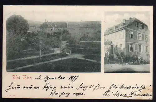 77487 AK Hof Eich Geislitz bei Gelnhausen 1899
