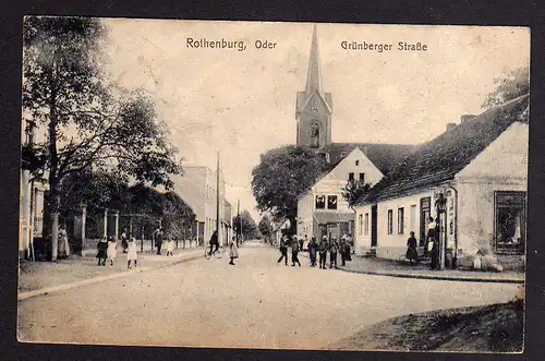 81168 AK Rothenburg an der Oder 1920 Grünberger Strasse