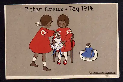 95949 AK Glauchau 1914 Roter Kreuz Tag Künstlerkarte Annemarie Harnisch