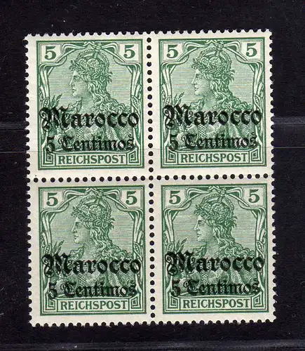 B2193 Deutsche Post in Marokko 4x 20 ** postfrisch Viererblock Eintagsfliege