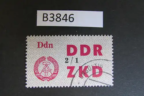 B3846 DDR ZKD C 48 I Ddn 2/1 ungültig gestempelt mit einwandfreiem Gummi