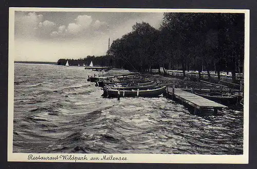 120621 AK Mellensee bei Zossen Restaurant Wildpark um 1930