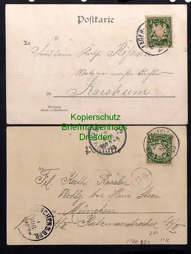 120851 2 AK Lager Lechfeld Litho 1898 Kasernen Elektrizitätswerk Wasserwerk Bahn