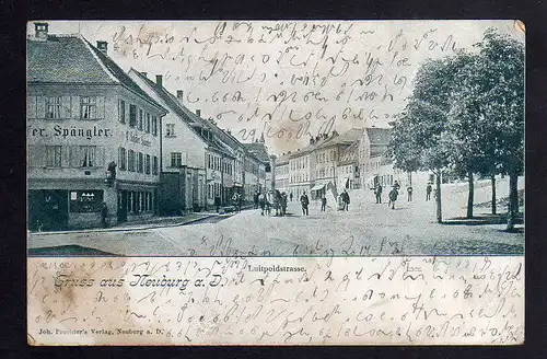121173 AK Neuburg a. d. Donau 1899 Luitpoldstrasse