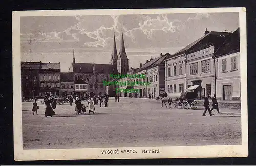 123042 AK Vysoke Myto Hohenmaut Marktplatz Kirche  um 1930